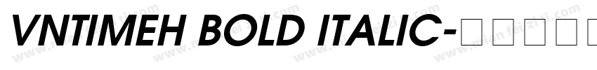 VnTimeH Bold Italic字体转换